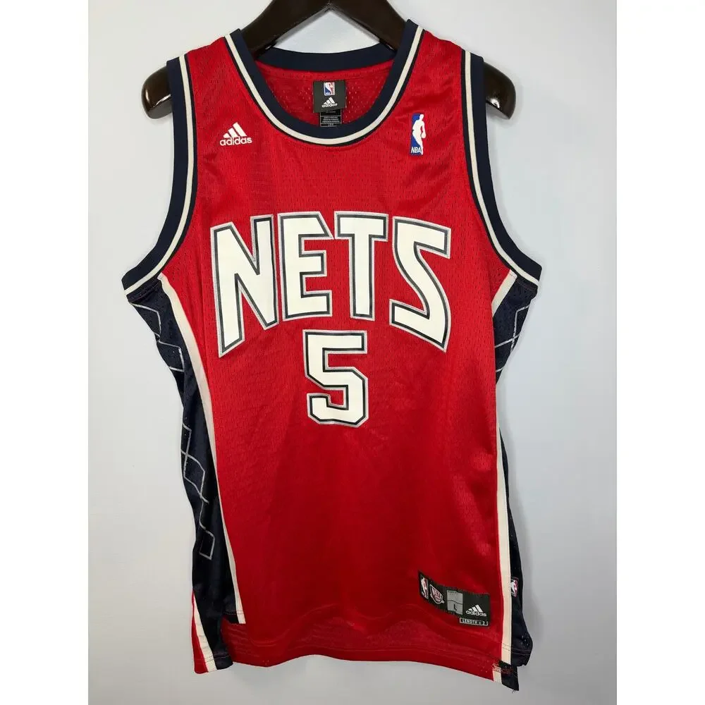Adidas New Jersey Nets Jason Kidd Autographed NBA Basketball Jersey Men's L